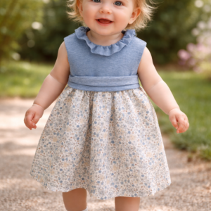 Vestido Blue Garden