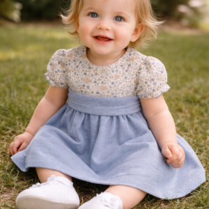 Vestido blue bloom